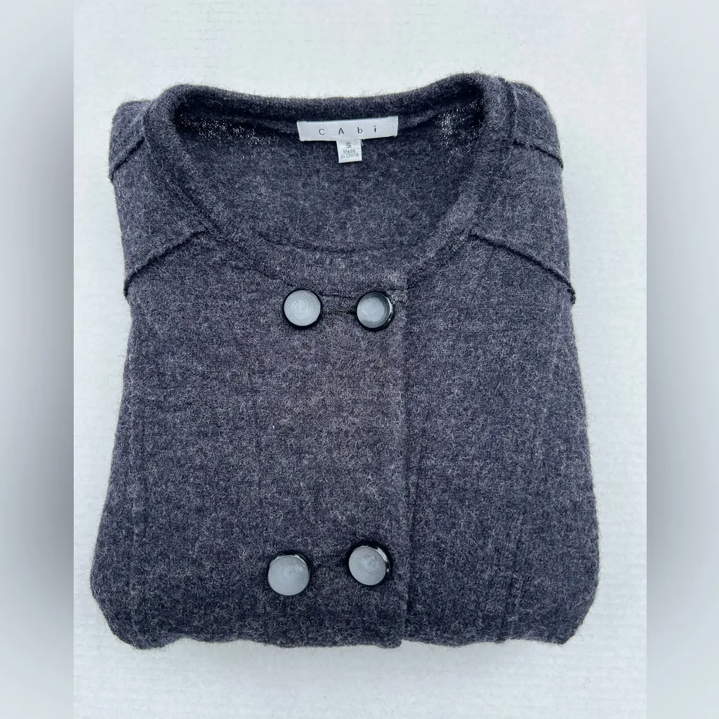 CAbi  Double Breasted Wool Jacket SM - Image 4