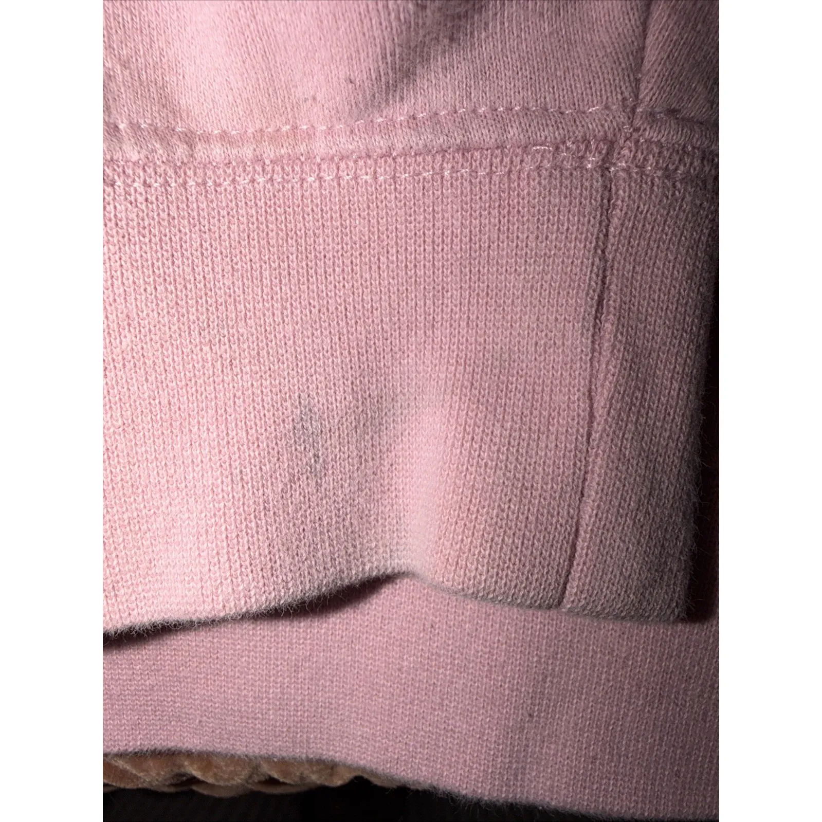 Glossier Original Pink Hoodie Pullover Sweatshirt Spell Out Logo Womens Large - Image 7