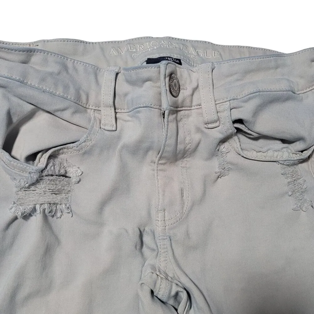 American Eagle crop jegging Blue Size 6 - Image 5