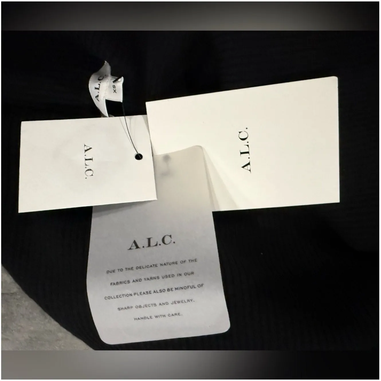 NWT A.L.C. ALC Evelyn Merino Off Shoulder Top in Black Sz XS $450‎ - Image 7