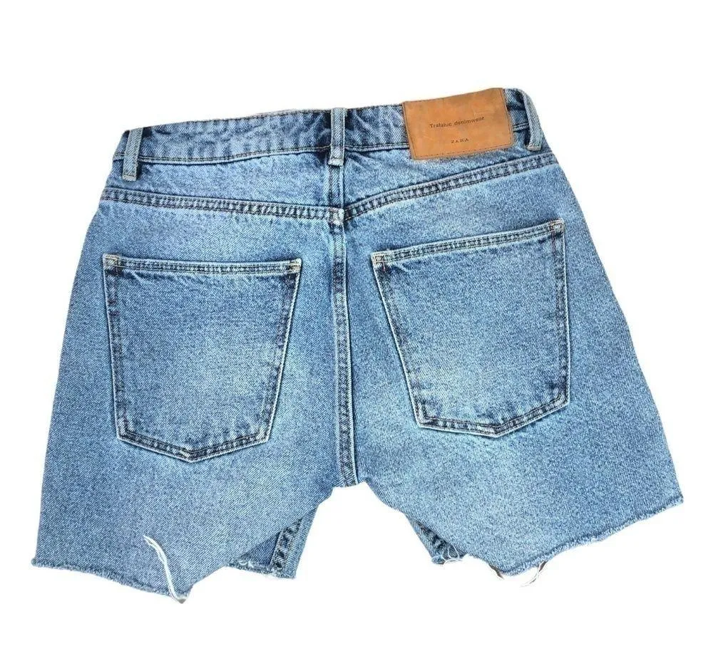 Zara Denimwear - Zipper Front Shorts - 00 - Image 2