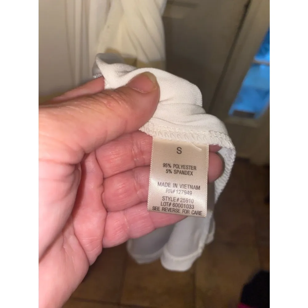 Women's Emma & Michelle White Dress Size S - Image 4