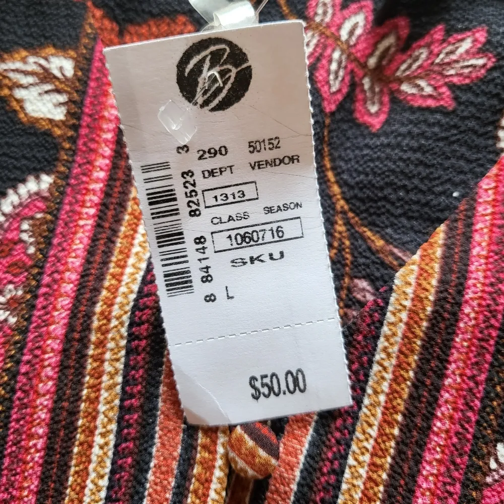 Zac & Rachel Faux Button Down Blouse Paisley Size Small - Image 5