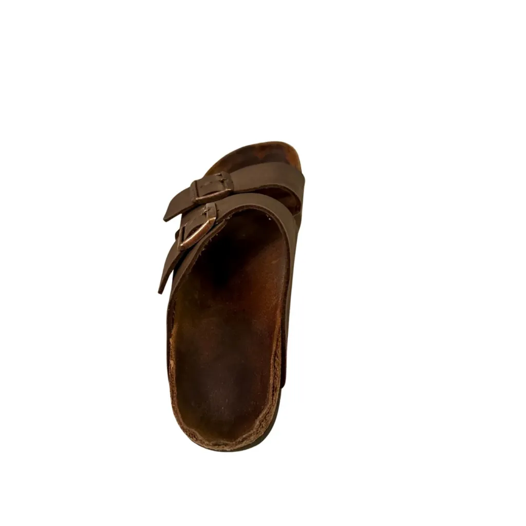 Birkenstock Arizona Sandal in Dark Brown Oiled Leather EU 40 US Women 9 Men 7 - Image 5