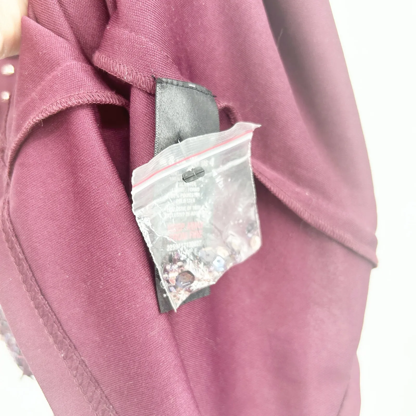 NEW Miss Selfridge Womens Party Evening Beaded Sequin Mini Dress Size‎ 4 Purple - Image 8