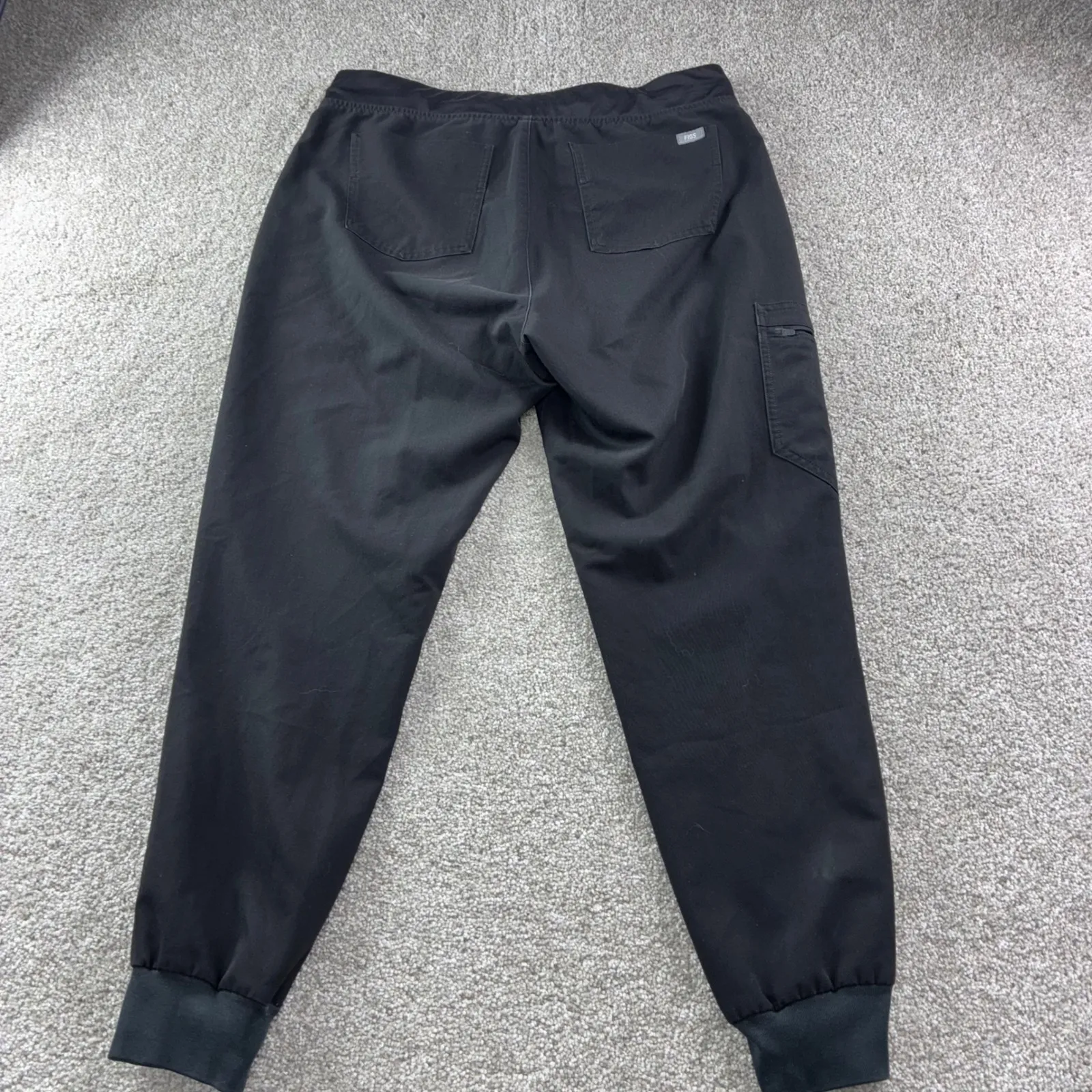 FIGS Zamora Technical Black Scrub Jogger Size L Medical Technical Stretch Career - Image 2