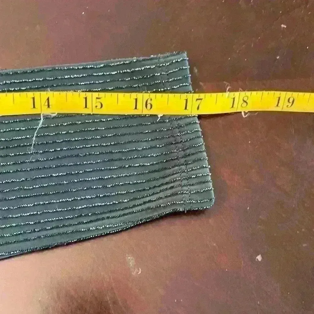 Forever 21 Emerald Green Long Sleeved Sparkly Mini Dress Medium Holiday Party - Image 9