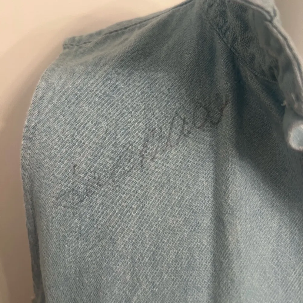 Bud Racing Denim Sleeveless Shirt NASCAR vintage Blue - Image 2