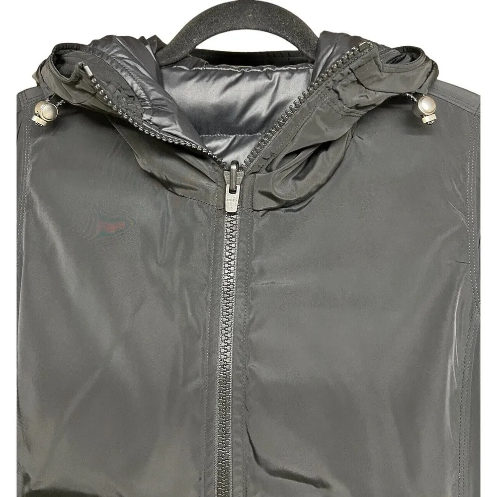 Athleta Snow Down Reversible Parka Jacket Black Women’s Size XS - Image 7