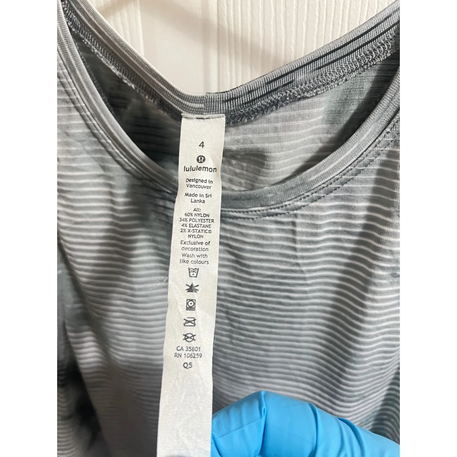 Lululemon X Peloton Shibori Stripe Graphite Grey Swiftly Tech Tank 2.0 Women 4 - Image 8