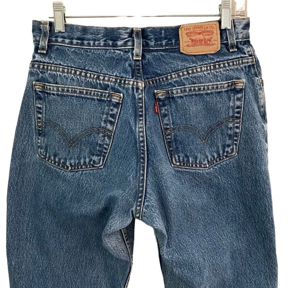 Levi’s 550 Retro Relaxed Tapered Jeans Women’s 10S Normcore Denim Blue Jeans - Image 3