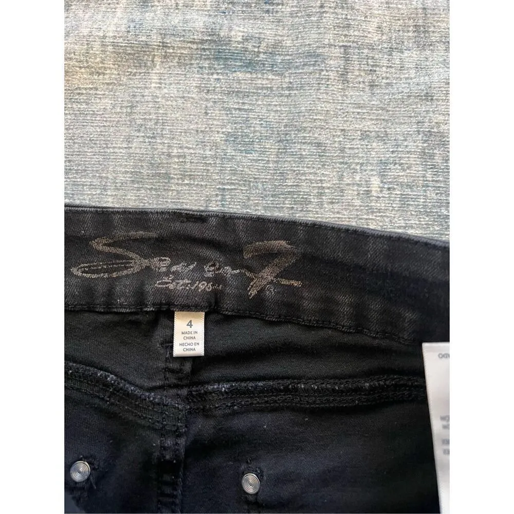 Seven7 Black Skinny Jeans Size 4 - Image 3