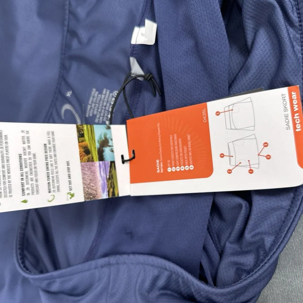 New Zero Restriction Sadie Skort Women's XL Storm Blue - Image 9