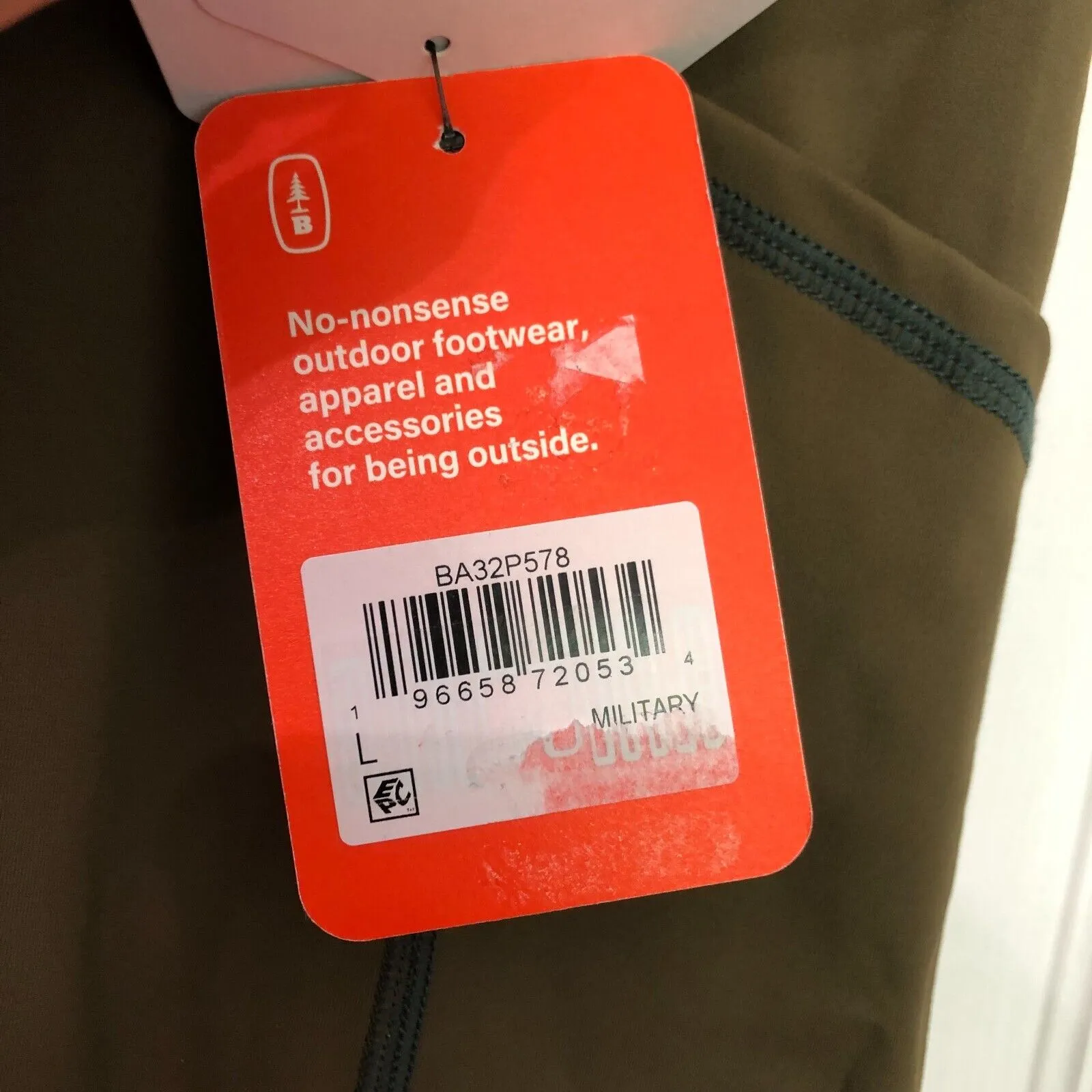 Bass Outdoor Womens Leggings‎ L Green Stretch Waist Comfort Activewear NWT Size L - Image 8