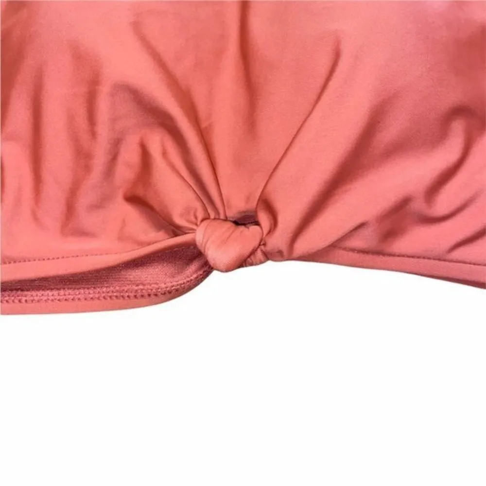 No Boundaries Mauve Racerback Knotted Bikini Top Women's Size Medium - Image 6