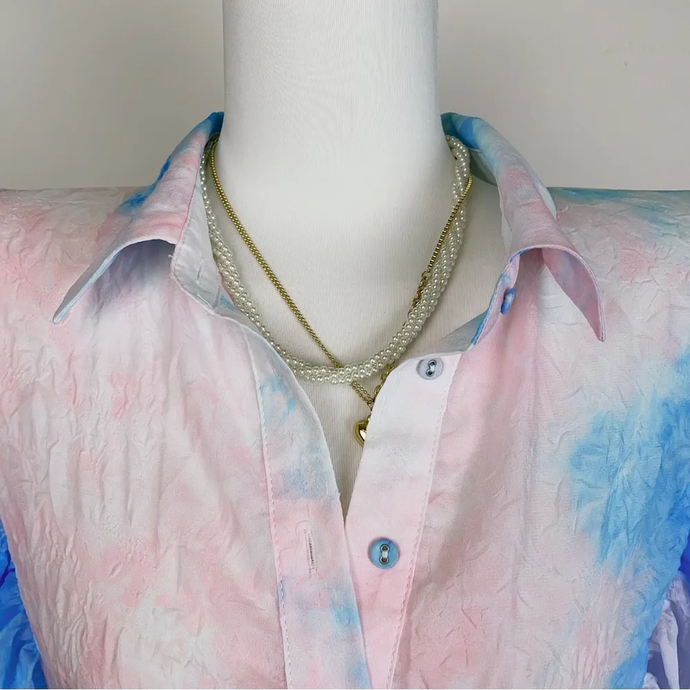 Elliatt Spectre Top in Pink and Blue Multi - Image 3