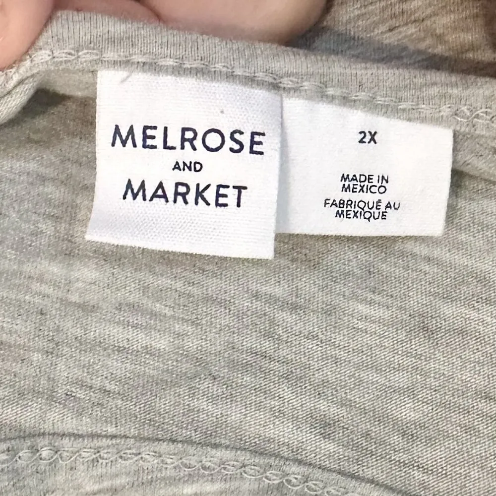 NWT Melrose and Market Gray Twist Strap Tank Top - 2X - Image 2