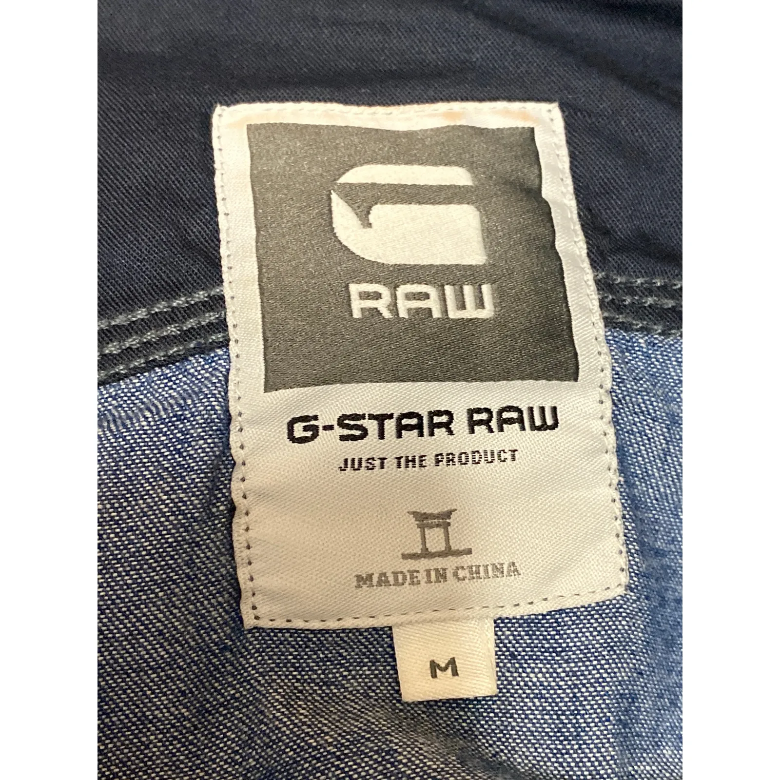 G-Star Raw Womens Blue Long Sleeve Chambray Pocket Button Down Mini Dress Size M - Image 3