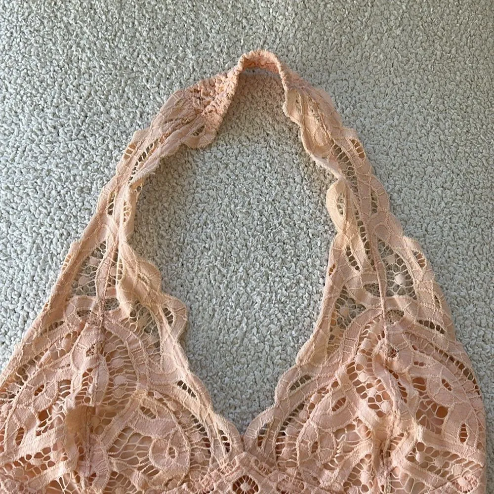 Free People Lace Bralette, Tangerine,Size Medium,NWOT - Image 4