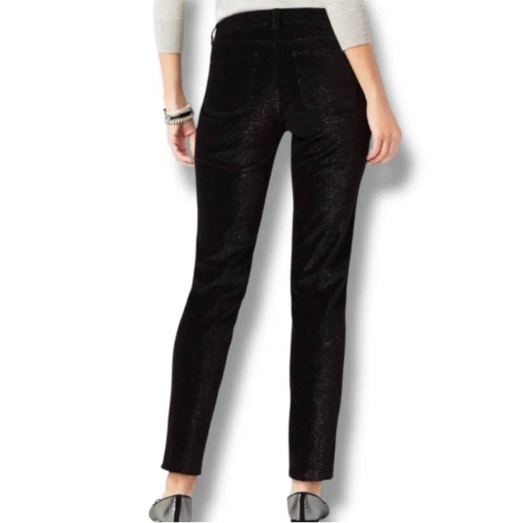 Talbots Black Corduroy Straight Leg Glitter Pant - Image 2