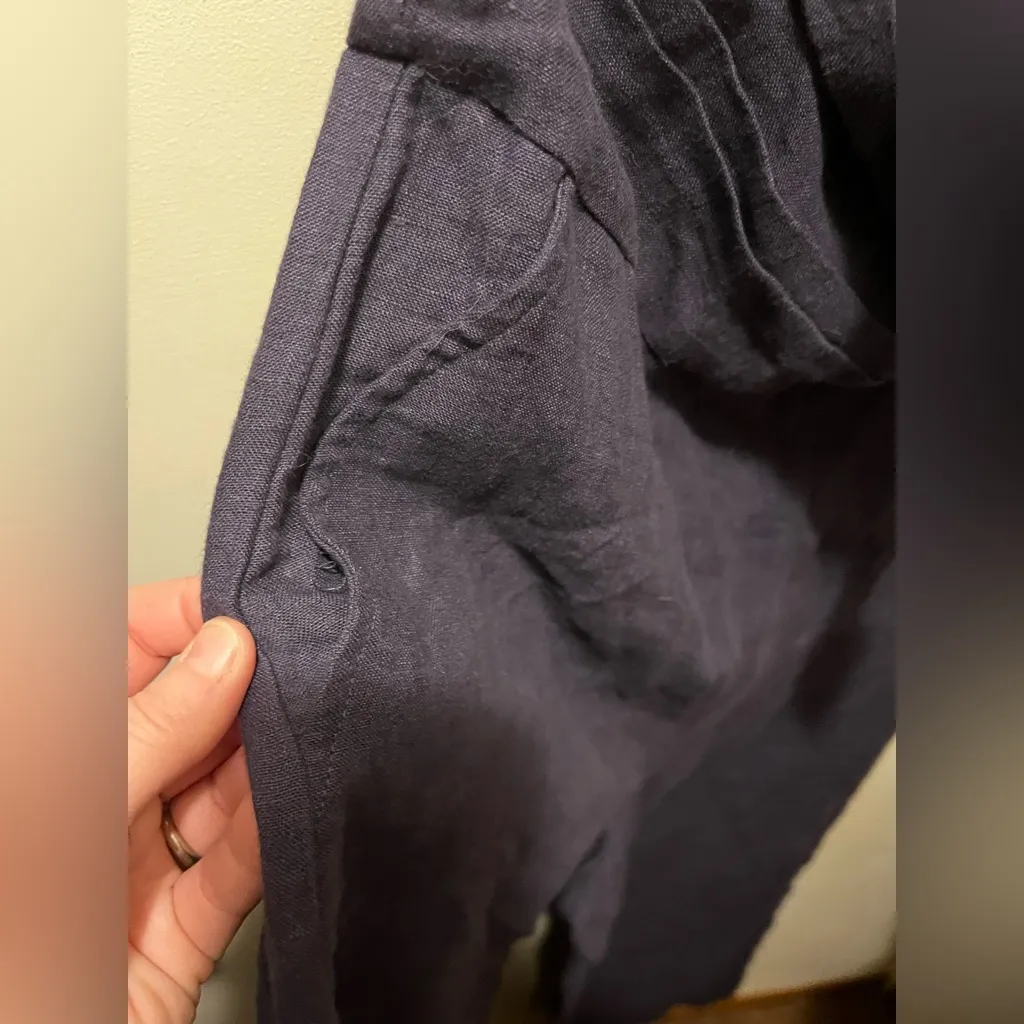 NWT Bardot kali strapless wide leg‎ linen jumpsuit  XXL - Image 4