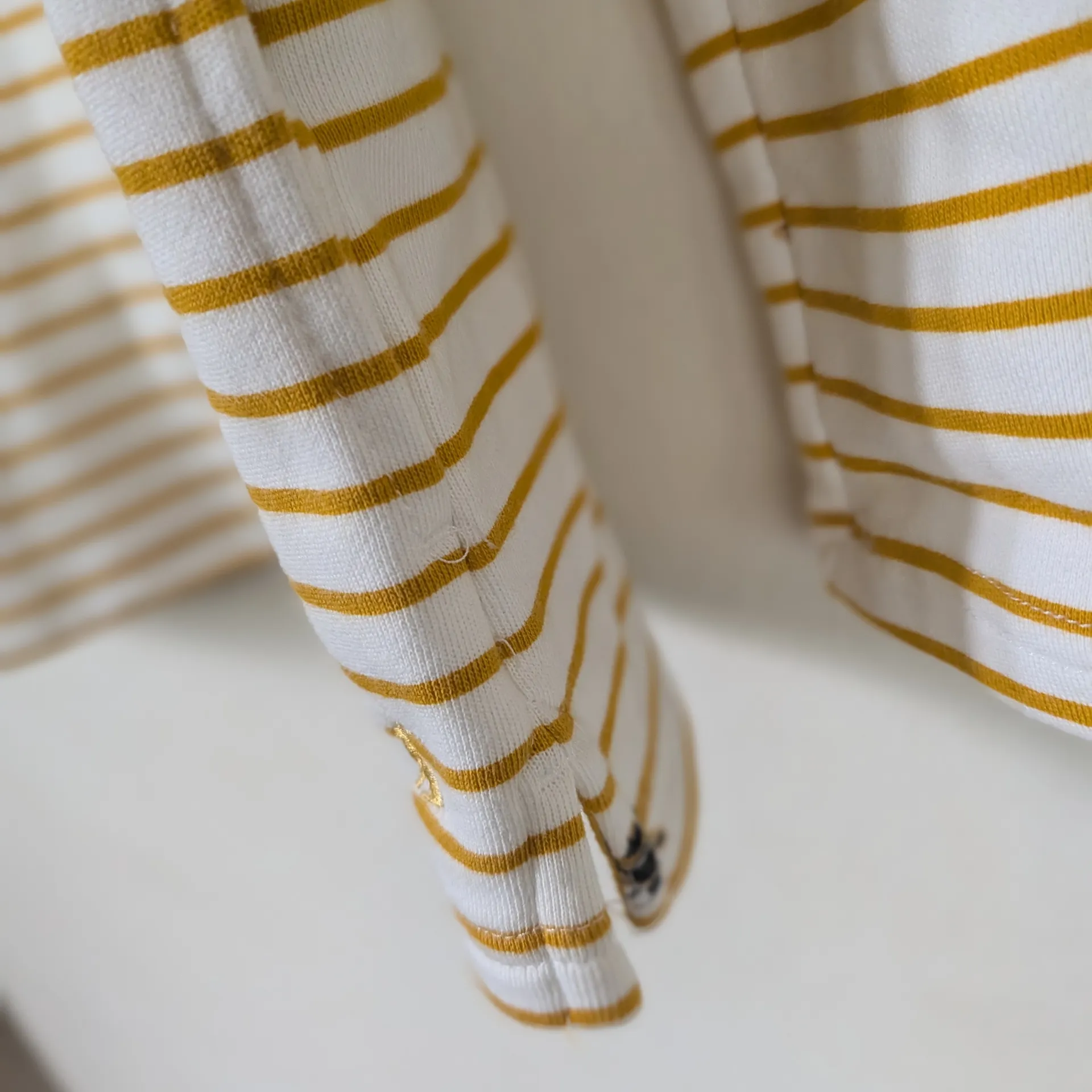 Joules Women's Bumble Bee Funnel Neck Sweater Size 6 Pullover Striped Pockets Yellow - Image 8