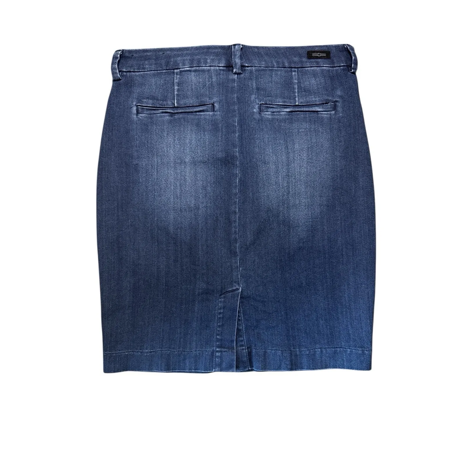 LIVERPOOL Los Angeles Kelsey Denim Skirt Granville Blue Size 8/29 Stretch Chic - Image 7