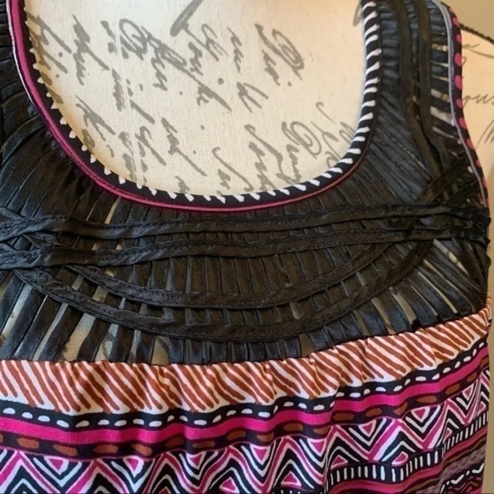 FREE with purchase! Speechless stretch side tie lattice tank top L - Image 3