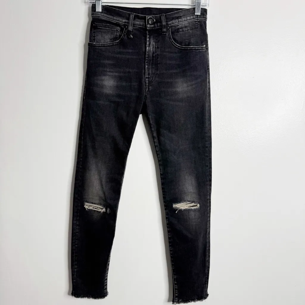 R13 High Rise‎ Skinny Jean Aiden Size 26 - Image 2