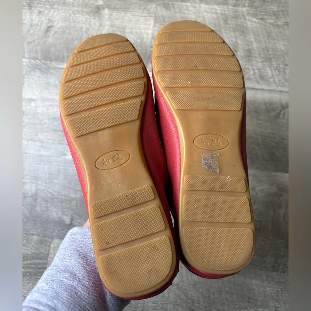 Coach Olive Leather Loafers Watermelon 9.5B - Image 3