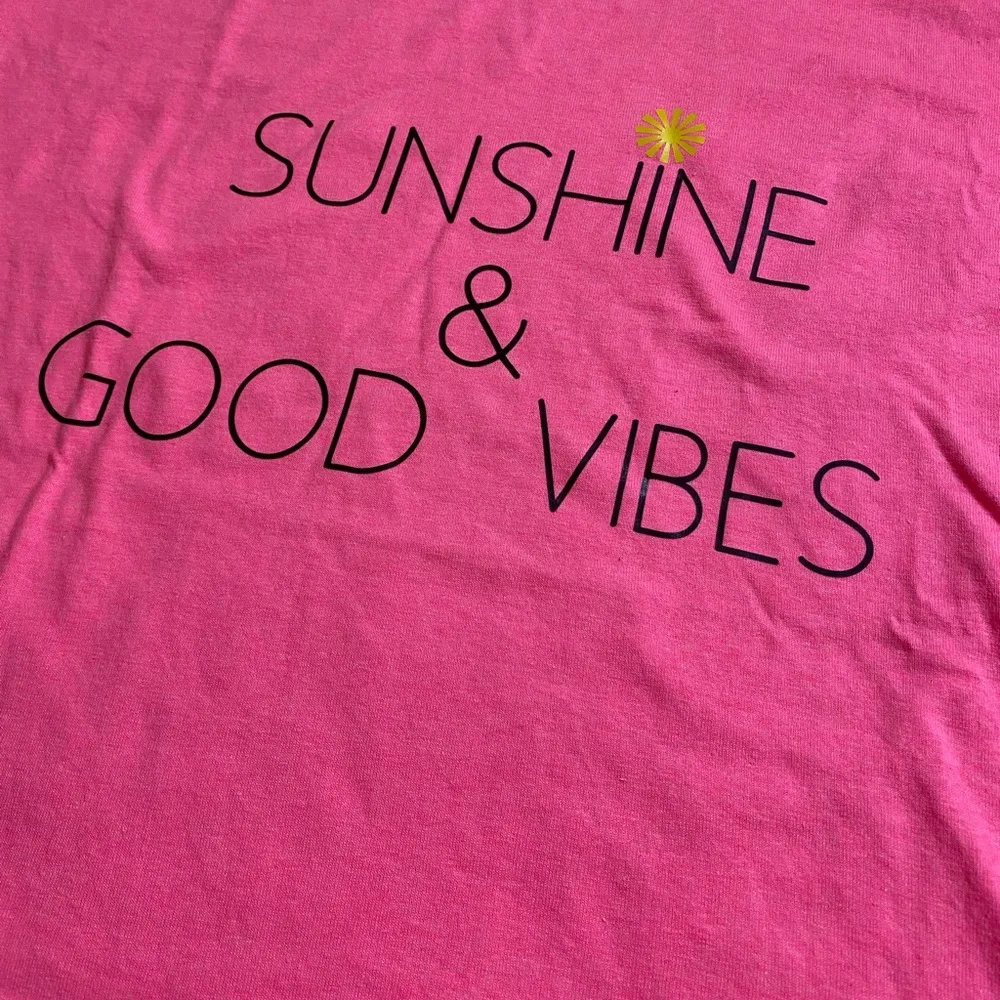 Sunshine & Good Vibes women’s summer tshirt - Image 7