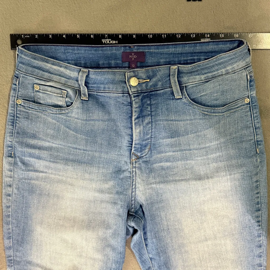 NYDJ Ankle Jeans Blue Light Wash‎ High Rise Casual Stretch Shapewear - Image 8