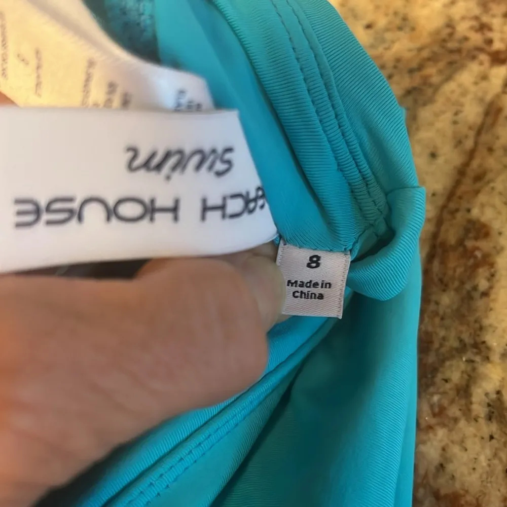 Swim Skirt Skort Bottoms Blue Size 8 - Image 5