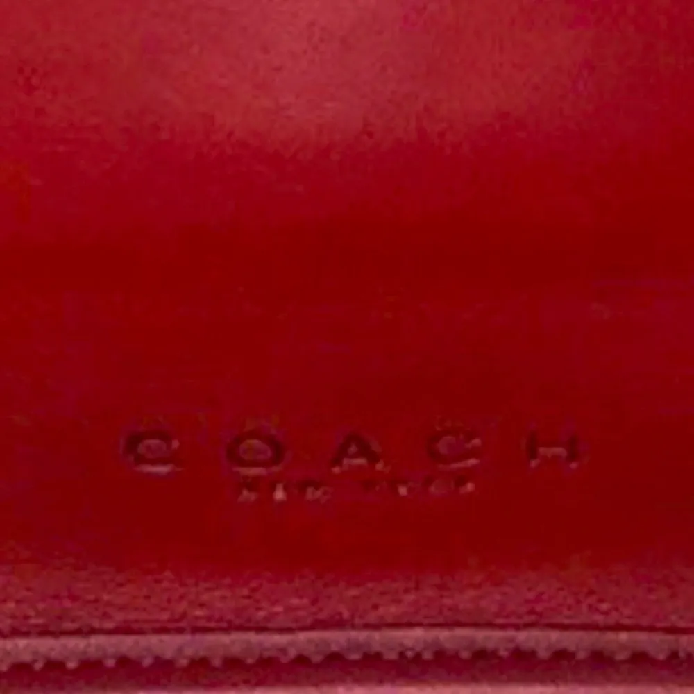 Vintage COACH TRIBECA Red Glove Tanned Slim Bleeker Bucket Shoulder Bag 9098 - Image 7