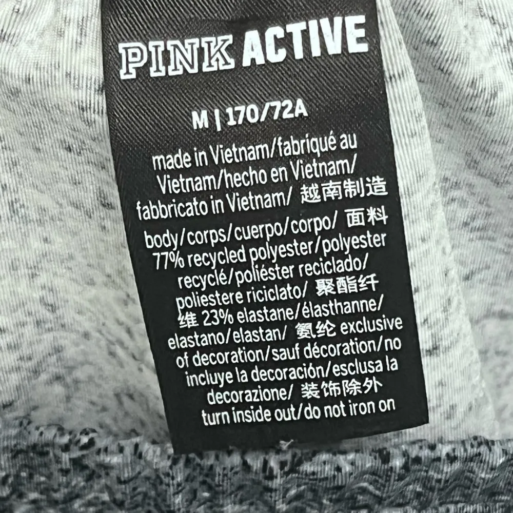 Pink Active by Victoria’s‎ Secret Pants Women’s Size Medium Gray Pockets - Image 6