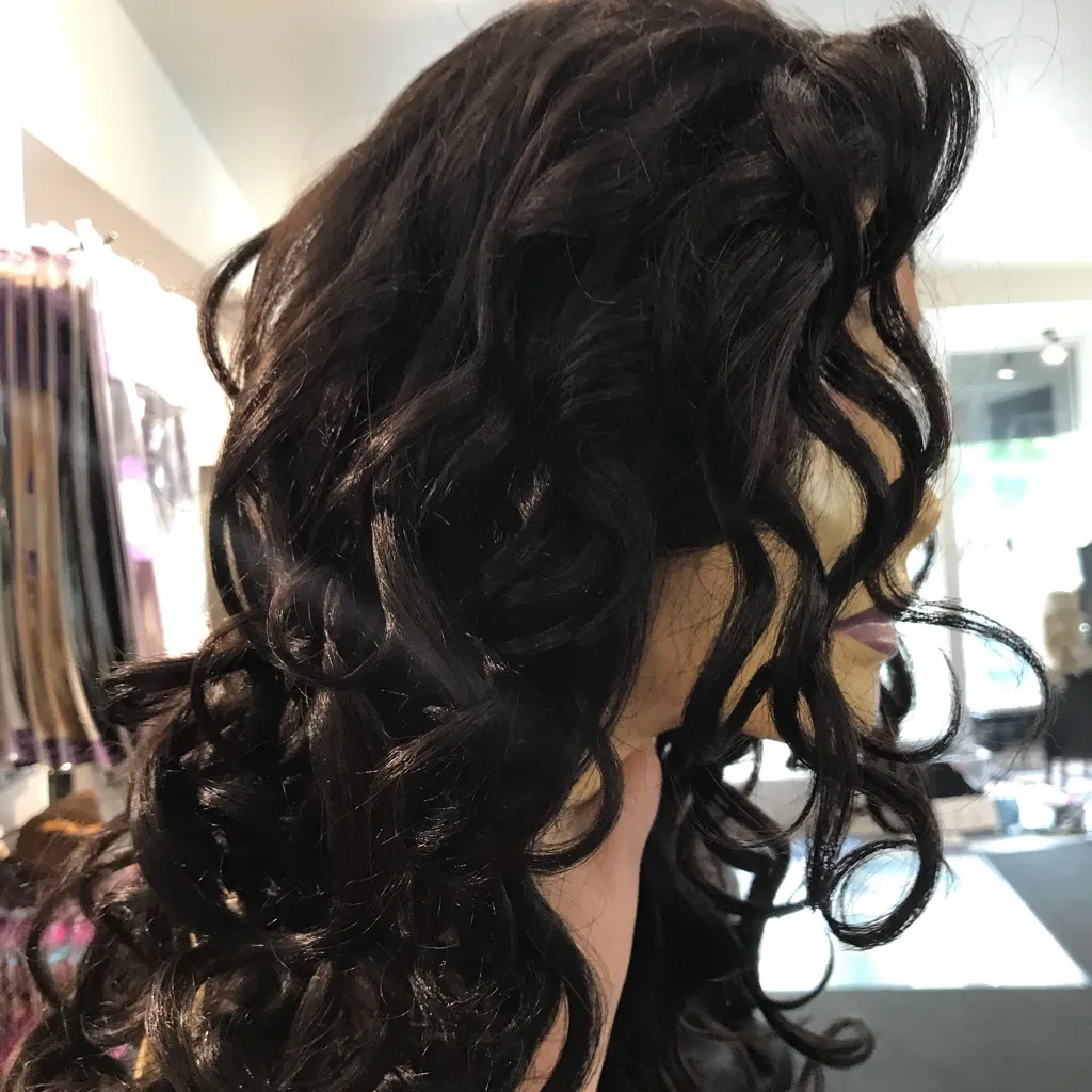 Human hair Wig Virgin Loose Curls Swisslace wig - Image 3