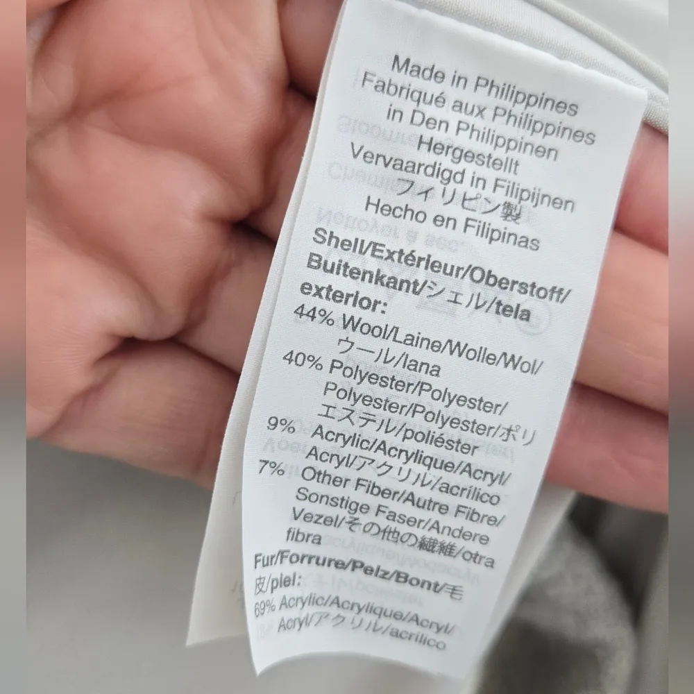 J. Crew Gray Vail Parka Wool Blend Faux Fur Hooded Jacket  Sz 4 Coat - Image 13