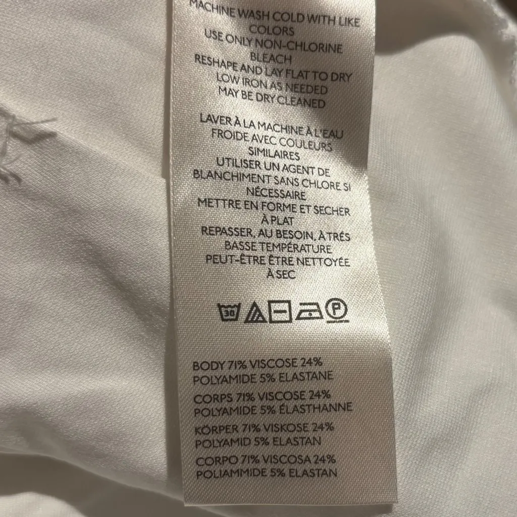 Maeve By Anthropologie Womens The Fontana Flared Tube Top Size L White Size L - Image 6