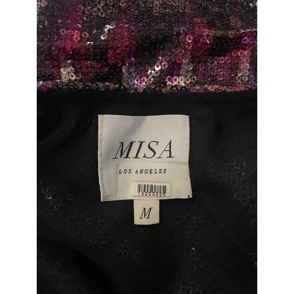Misa Los Angeles Nova Dress Purple Womens Size Medium - Image 13