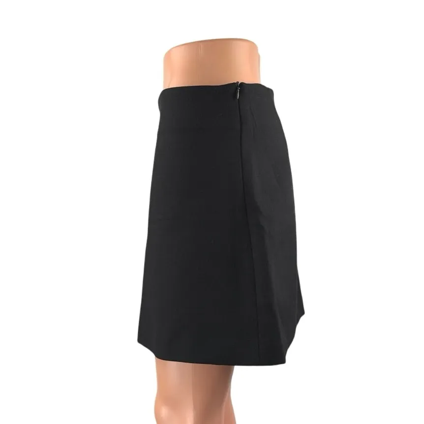 Zara Women's Blue High Waisted Zipper Career Flare A Line Mini Skirt Size S - Image 2