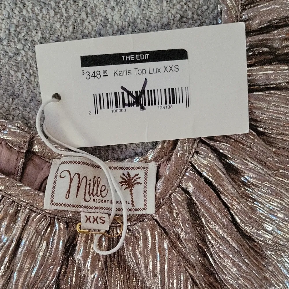 Mille Resort & Travel ,Karis Top Lux Metallic Gold Women's Top Size XXS - Image 10