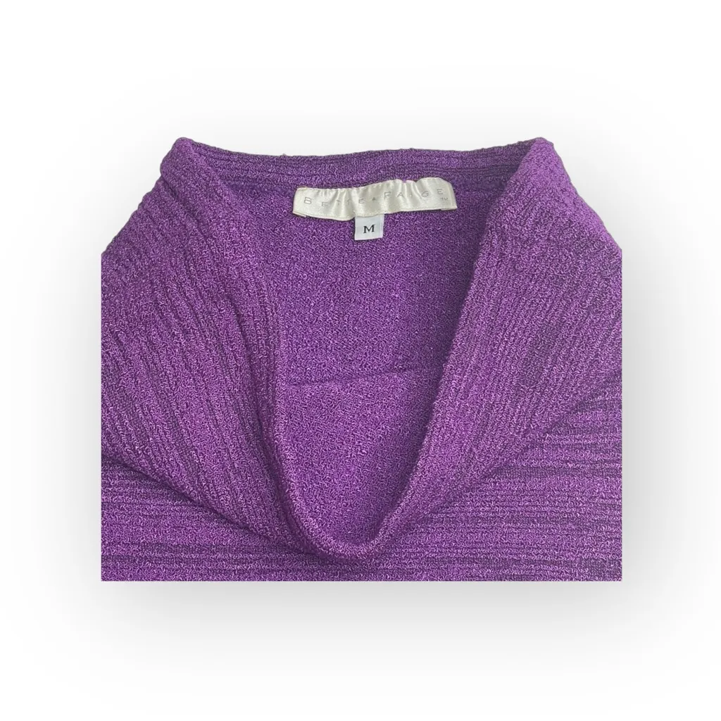 Vintage 90’s: Bette Paige ❤︎ Textured Strapless Stretch Tube Top ❤︎ ︎Amethyst L Purple Size M - Image 7