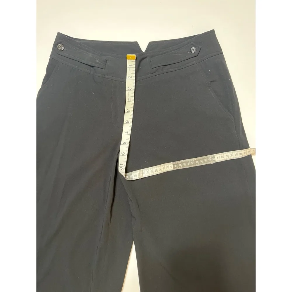 JohnPaulRichard Black Wide Leg Culottes Pants Sz 6 Women - Image 6