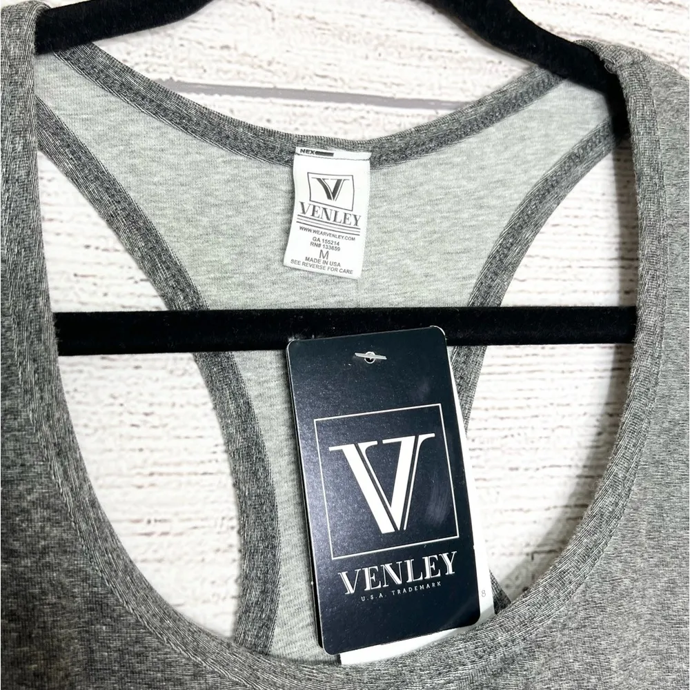 NWT Venley Oklahoma State Gray Tank Top Women’s Size Medium - Image 4