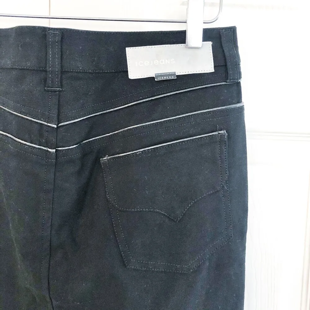 IceJeans Iceberg Black Denim Pencil Skirt Size M - Image 10