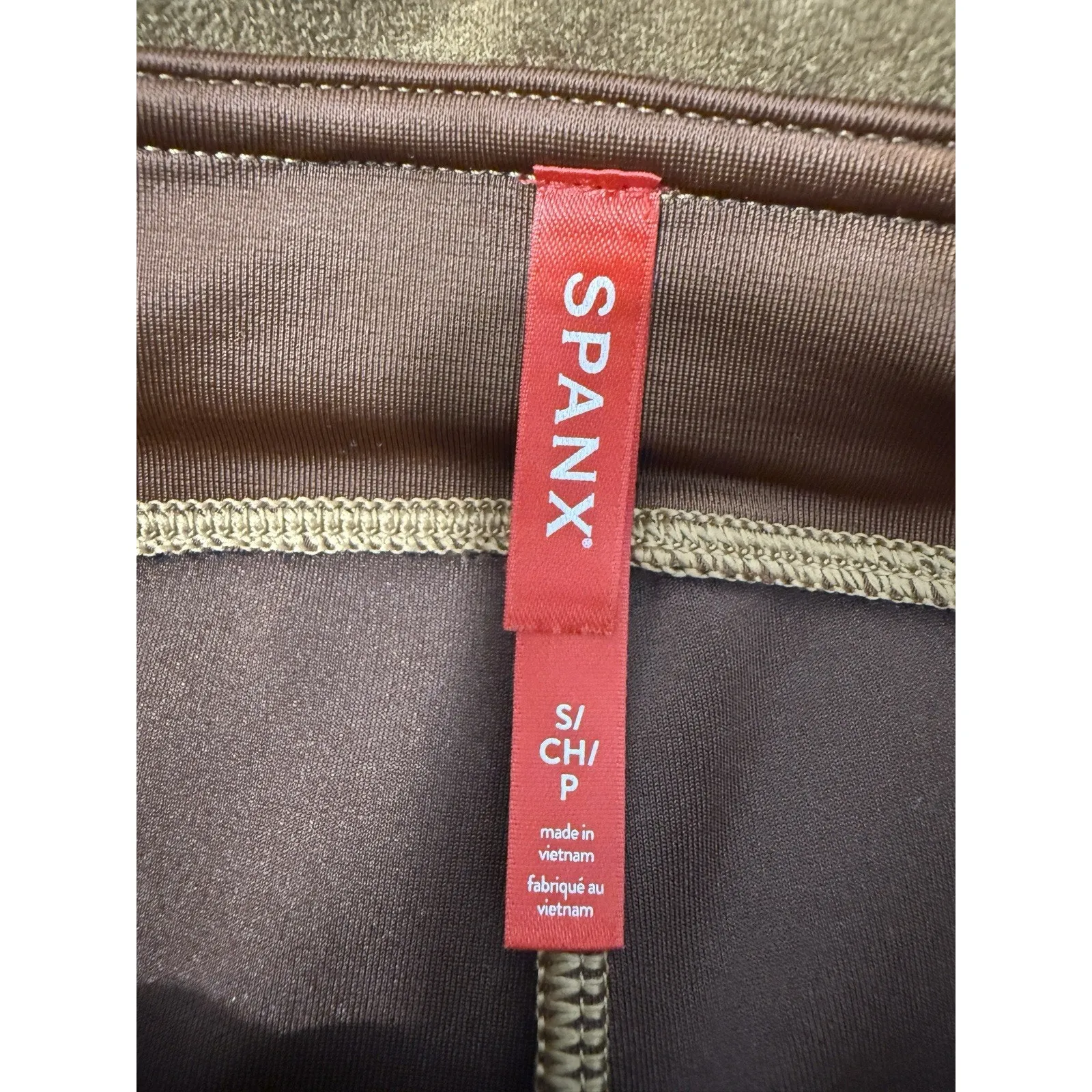 SPANX Women’s Velour Skinny Pants Full Length Lined Brown Size S - Image 10