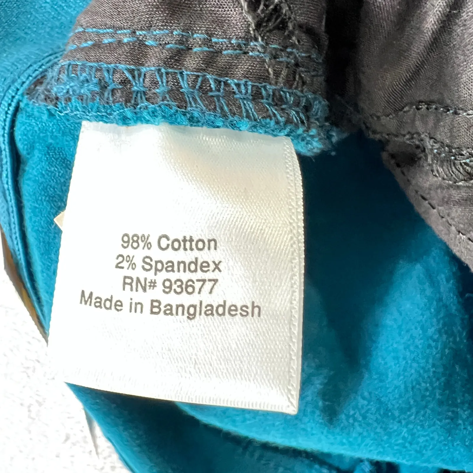 St‎ Johns Bay Petite Corduroy Wide Leg Pants High Rise Rich Teal 2P Fall NWT - Image 5