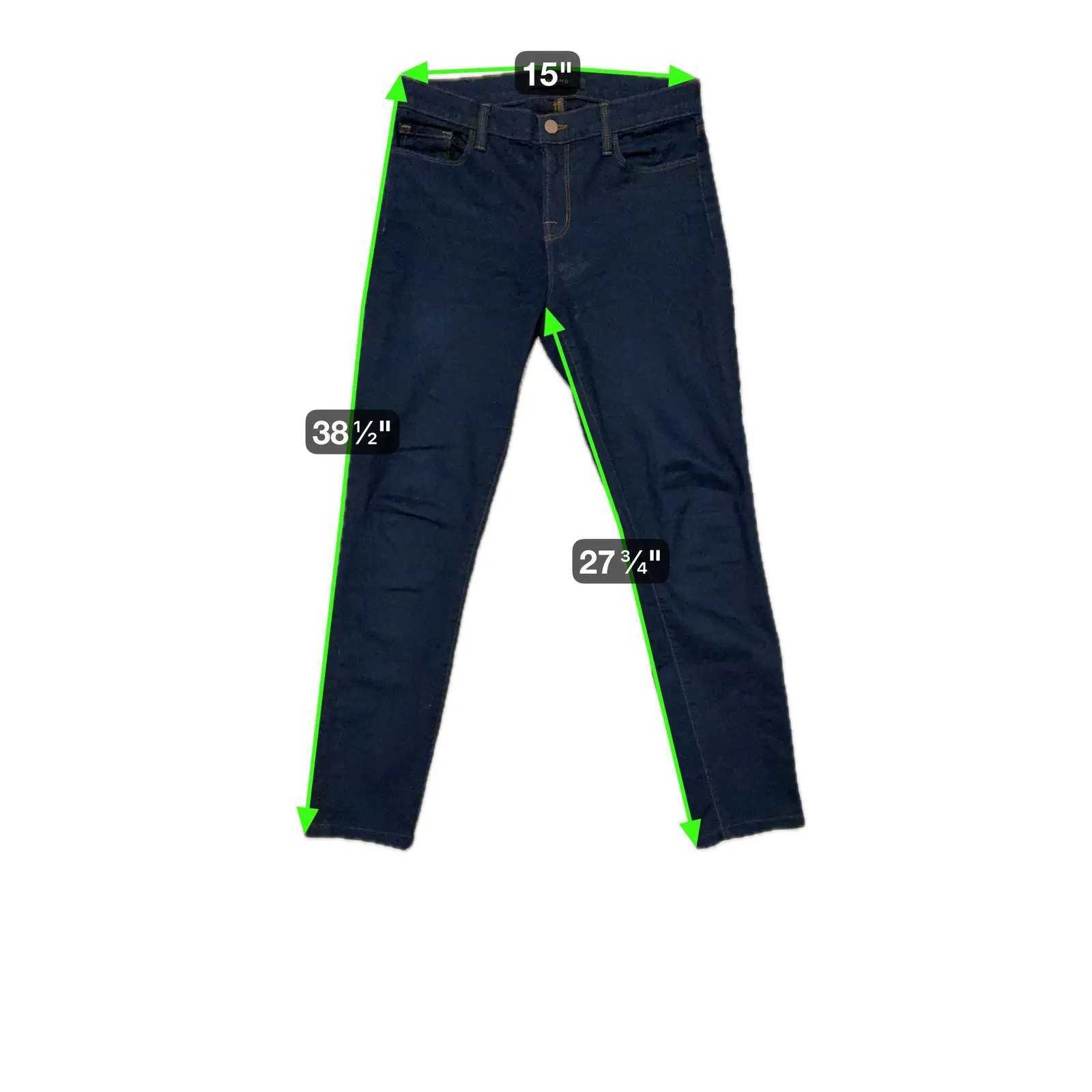 J Brand Minimalist Skinny Mid-Rise Jeans 30 Ink Black Classic Denim Elevated - Image 9