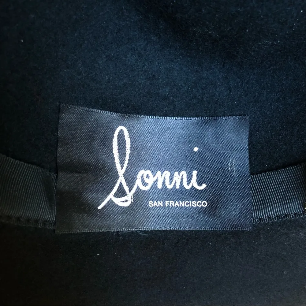 Women’s Black 100% Wool Sonni San Francisco Hat Size S - Image 7