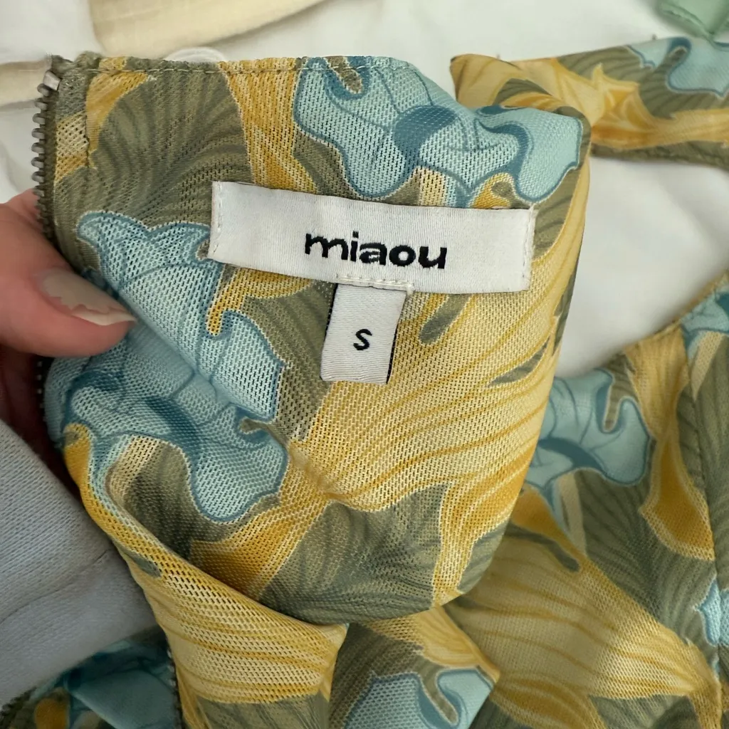 MIAOU Campbell Corset Top Green - Image 5